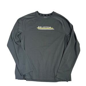 Peloton Tech Mesh Long Sleeve Training Shirt Mens L Green Performance Workout